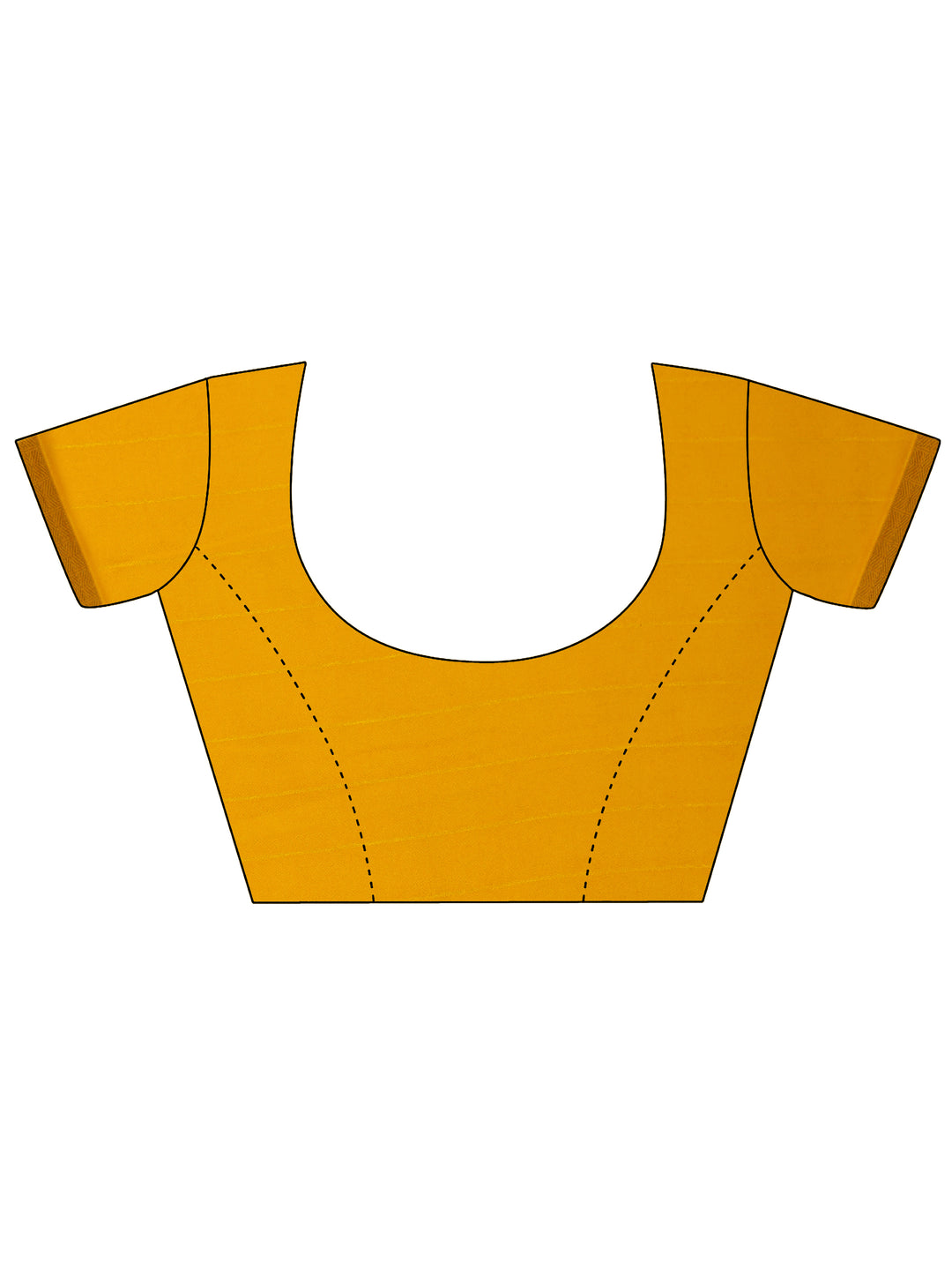 Yellow Printed Georgette Saree With Unstitched Blouse Piece