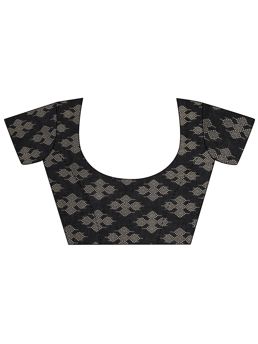 Rust Solid Cotton Saree With Unstitched Blouse Piece