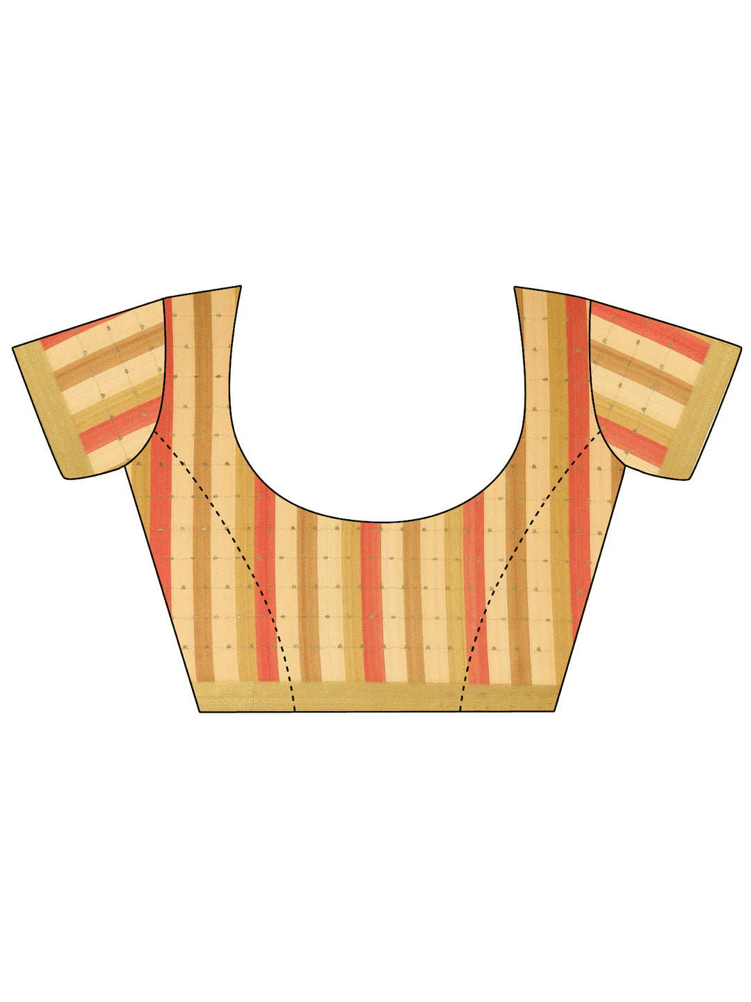 Mustard Printed Silk Blend Saree With Unstitched Blouse Piece