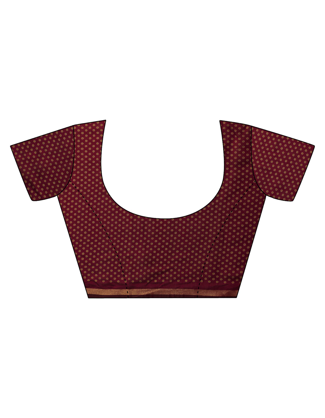 Mustard Printed Silk Blend Saree With Unstitched Blouse Piece