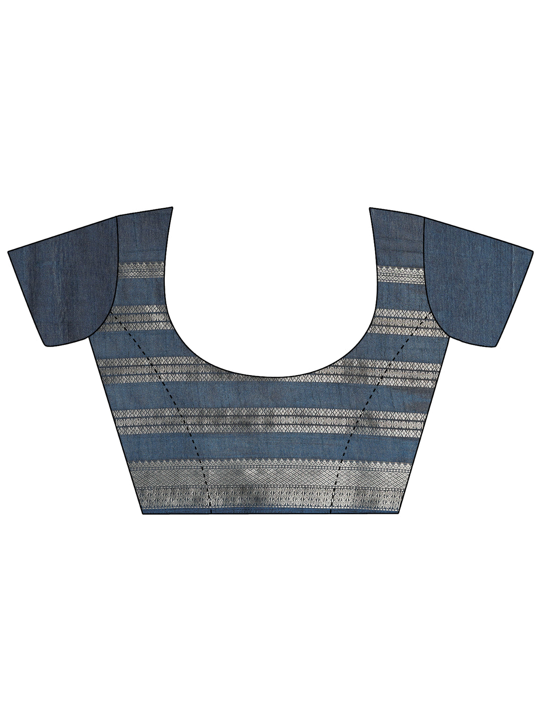 Beige Printed Silk Blend Saree With Unstitched Blouse Piece