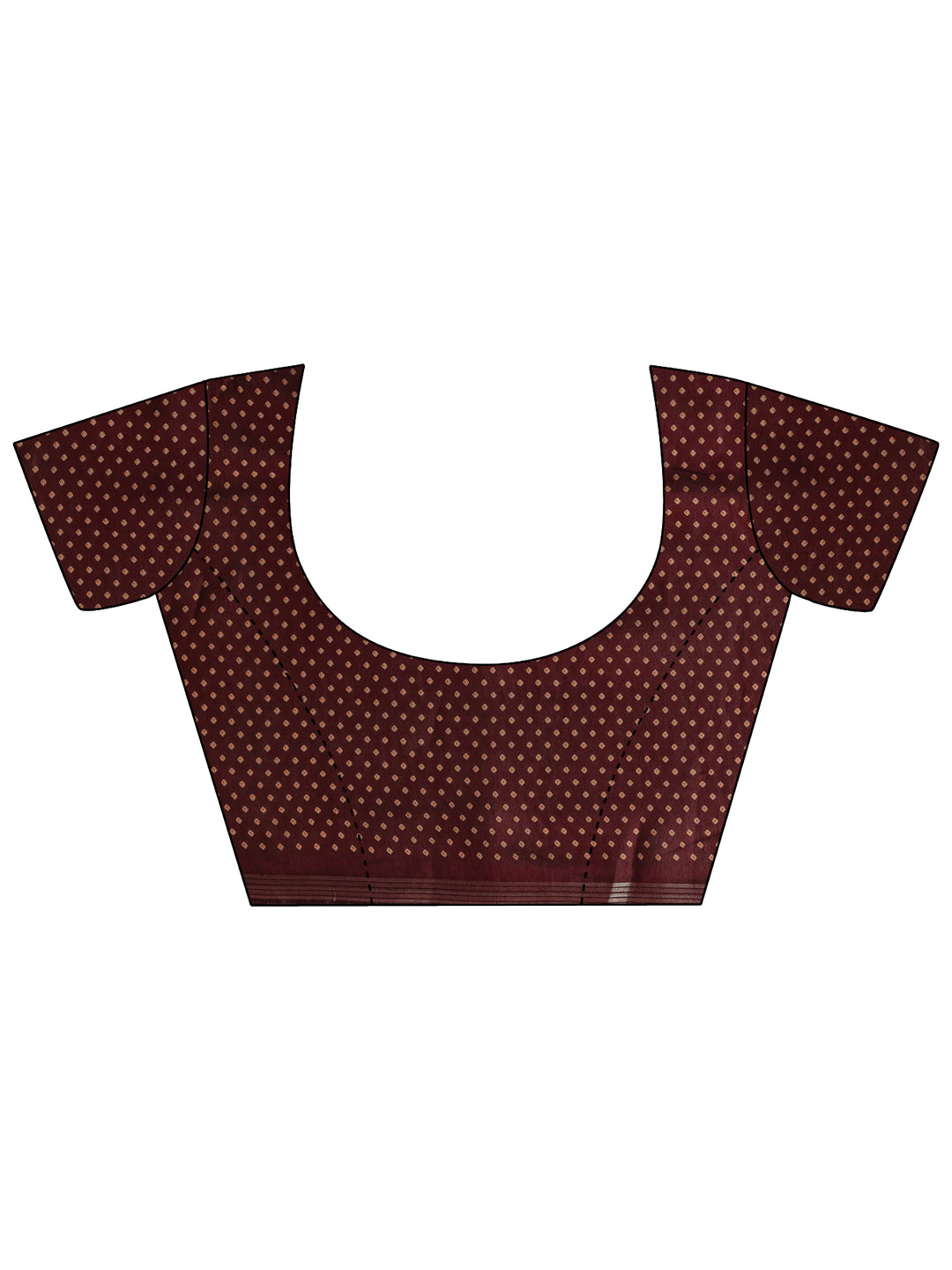 Rust Solid Silk Blend Saree With Unstitched Blouse Piece