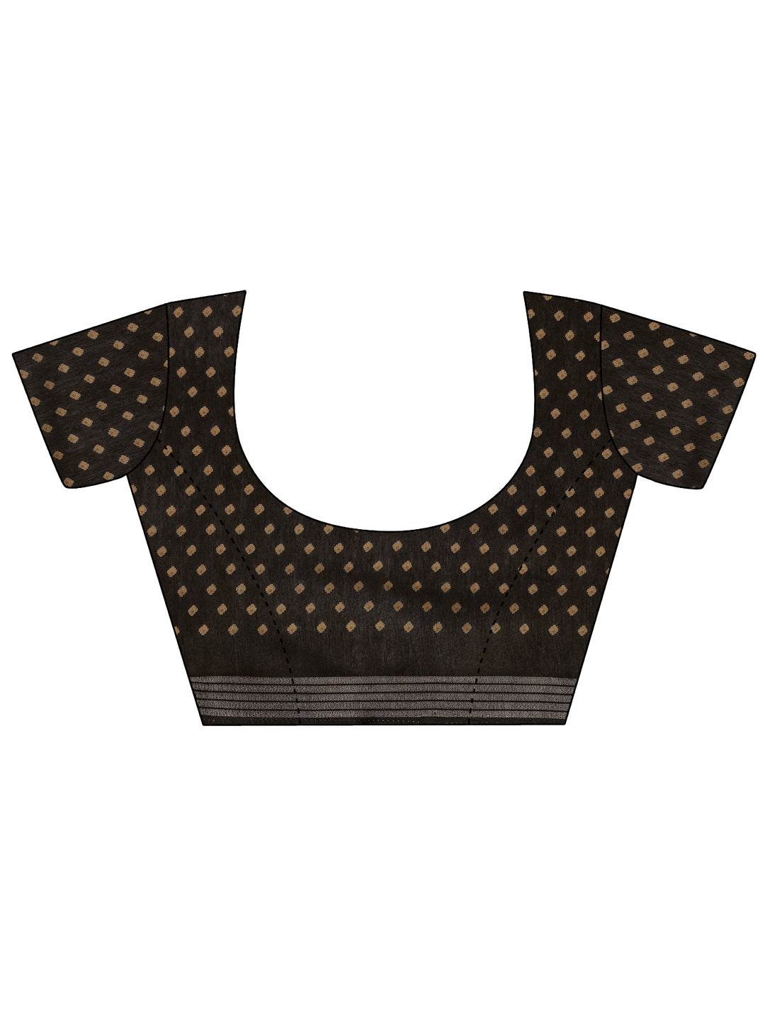 Mustard Printed Silk Blend Saree With Unstitched Blouse Piece