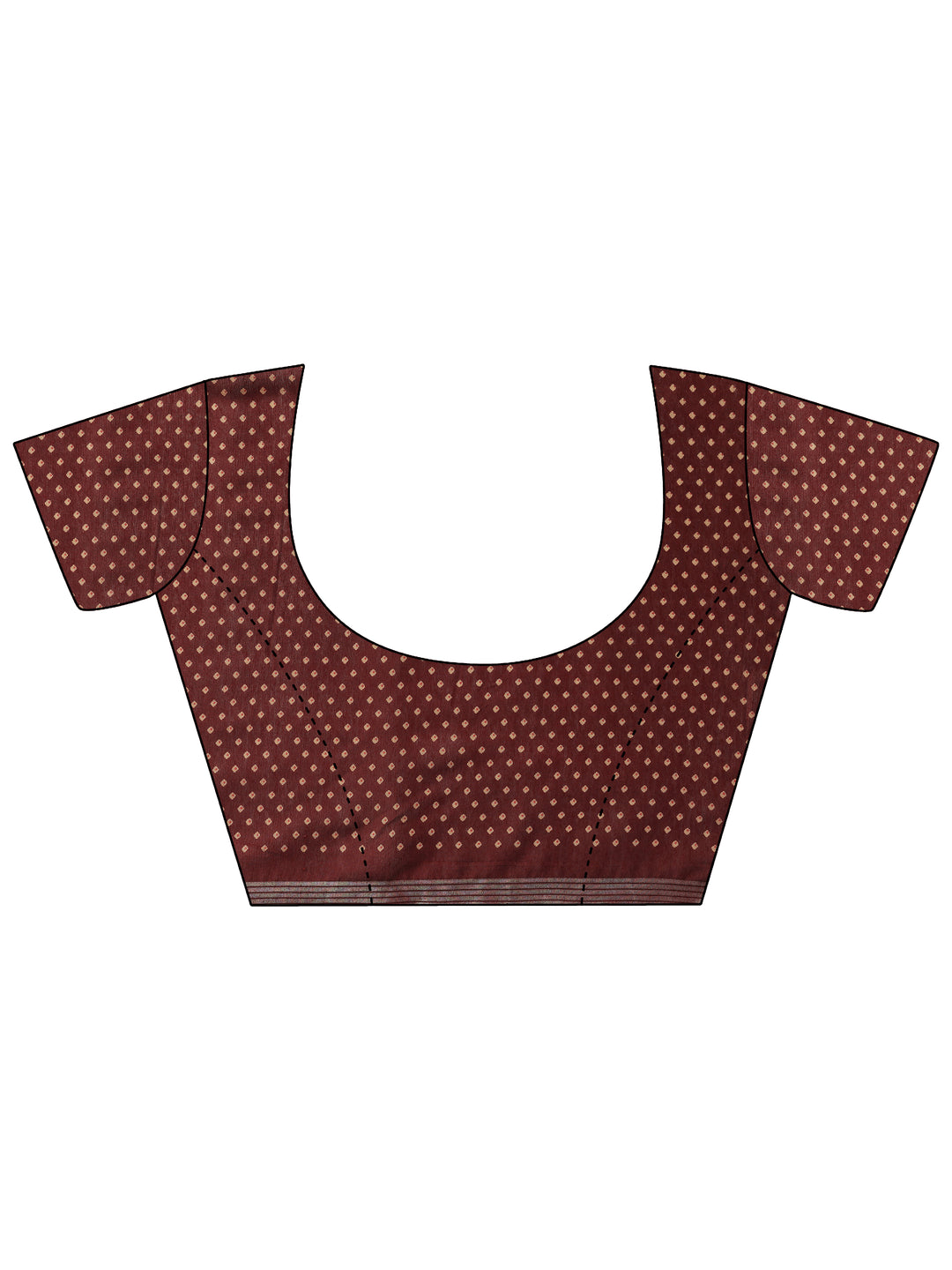 Red Solid Silk Blend Saree With Unstitched Blouse Piece