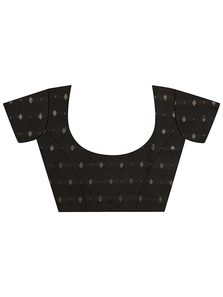 Mustard Woven Design Silk Blend Saree With Unstitched Blouse Piece