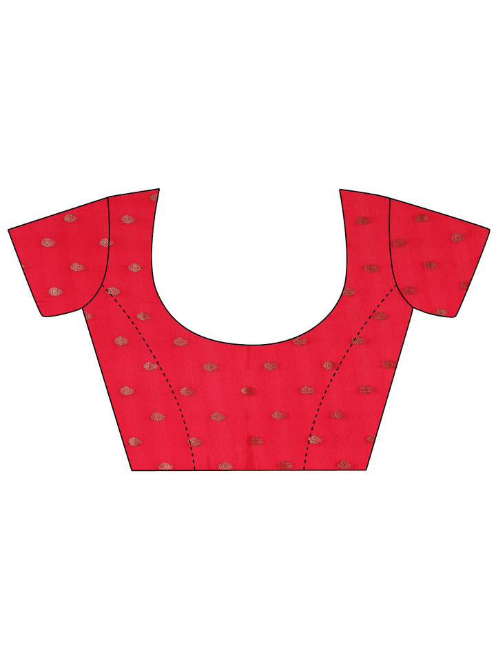 Black Woven Design Silk Blend Saree With Unstitched Blouse Piece