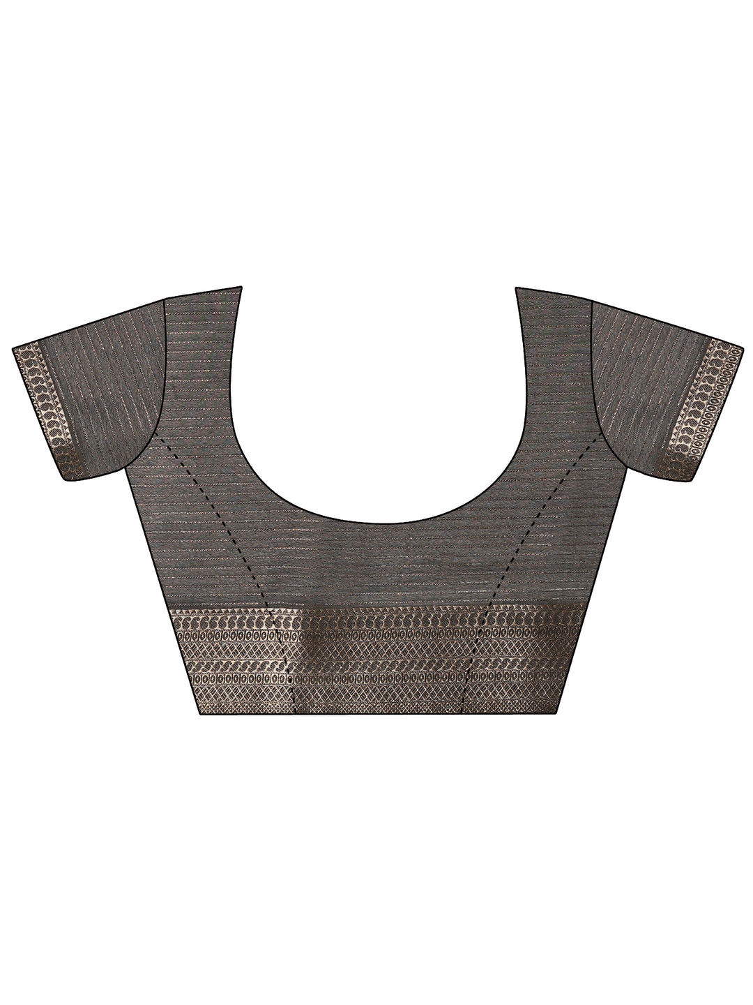 Off white Solid Silk Blend Saree With Unstitched Blouse Piece