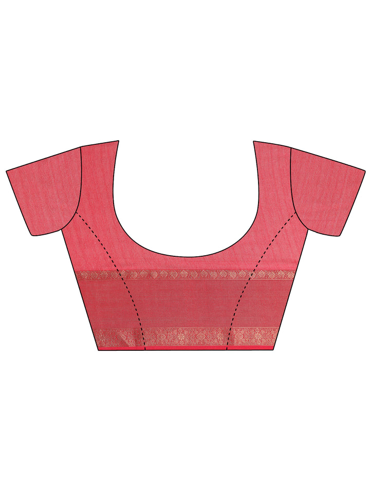 Green Solid Georgette Saree With Unstitched Blouse Piece