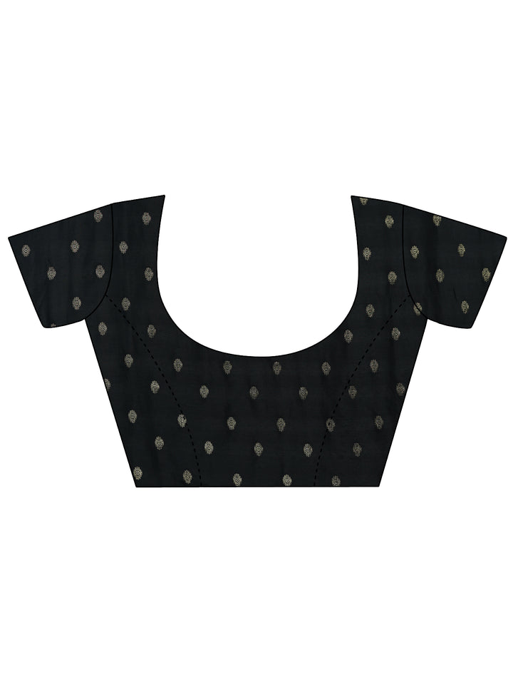 Green Embellished Silk Saree With Unstitched Blouse Piece