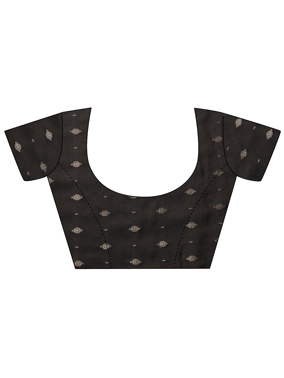 Olive Woven Design Silk Blend Saree With Unstitched Blouse Piece