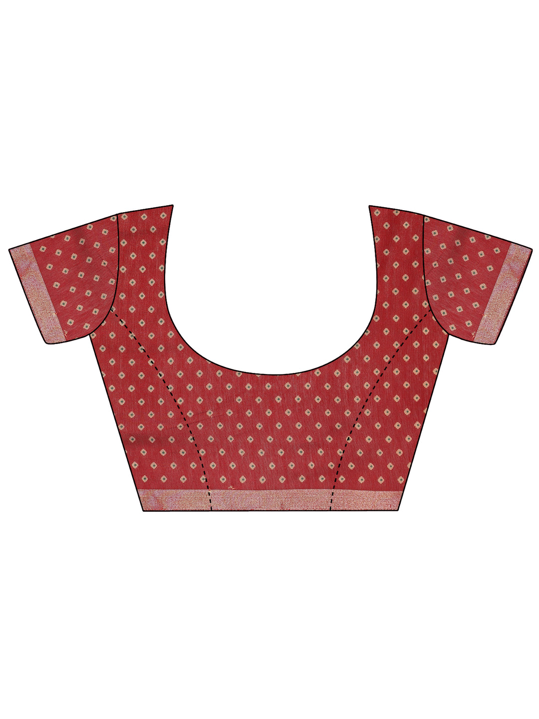 Green Solid Cotton Blend Saree With Unstitched Blouse Piece