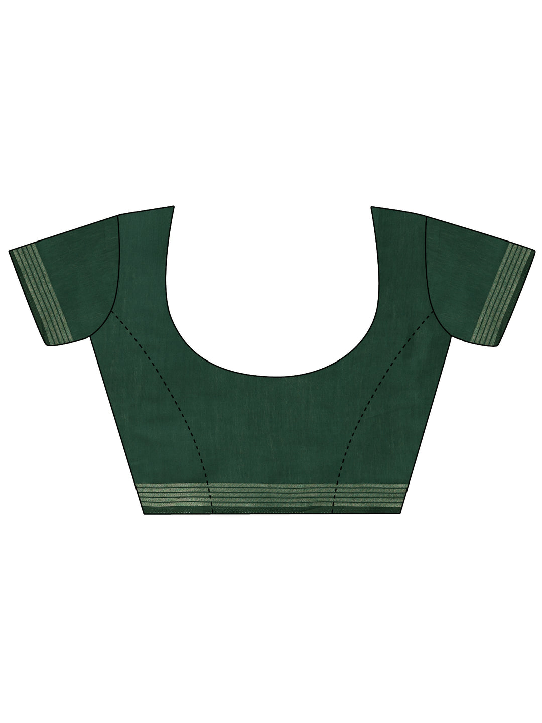 Maroon Printed Cotton Saree With Unstitched Blouse Piece