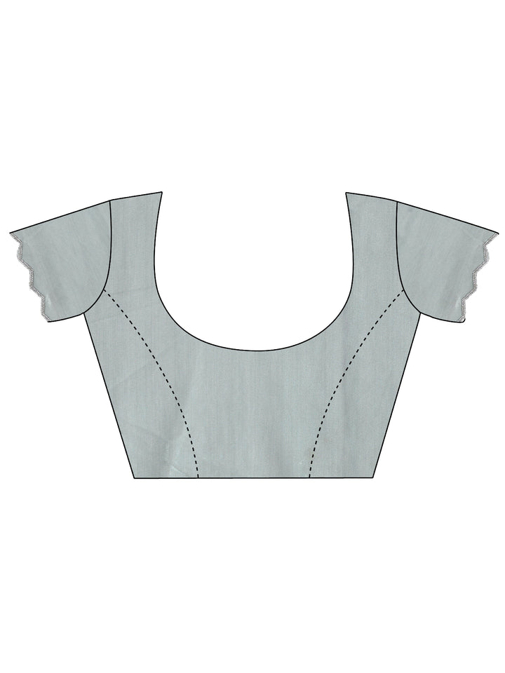 Green Embellished Jimmy Choo Organza Saree With Unstitched Blouse Piece