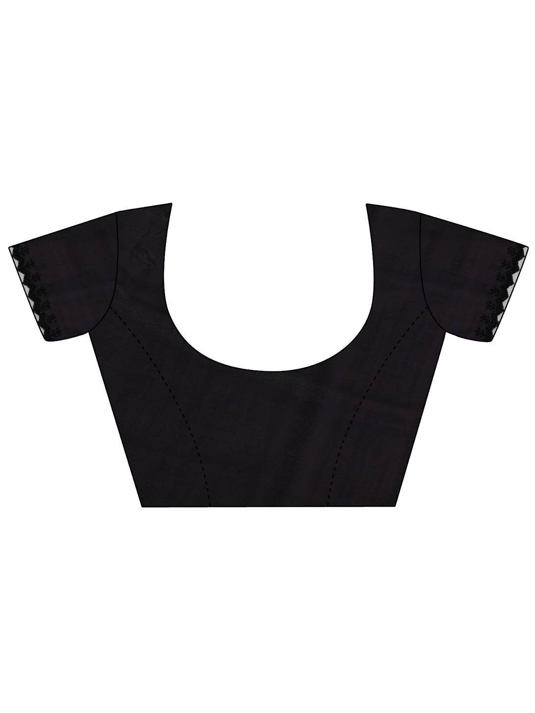 Purple Embellished Satin Saree With Unstitched Blouse Piece