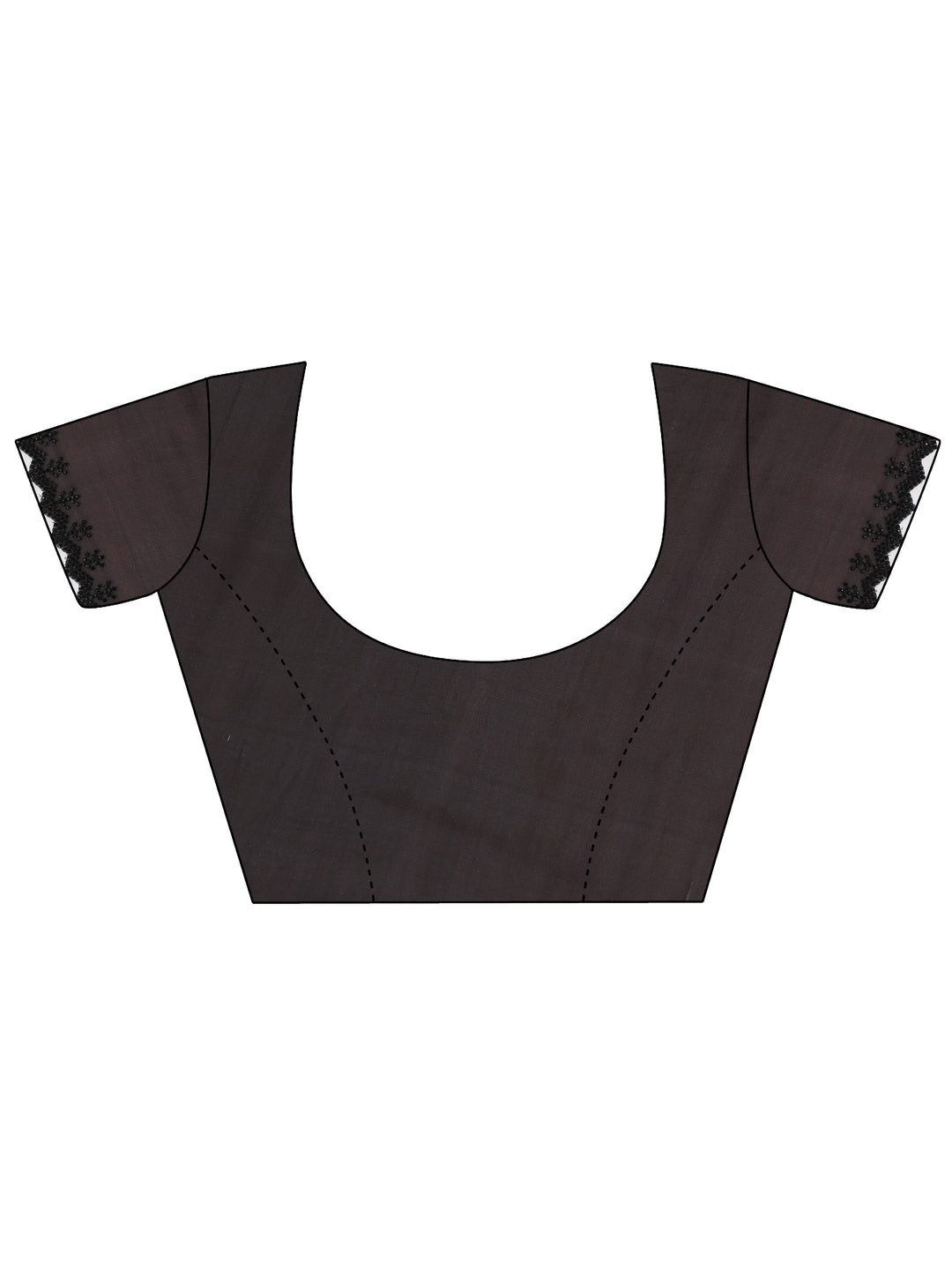 Maroon Embellished Satin Saree With Unstitched Blouse Piece