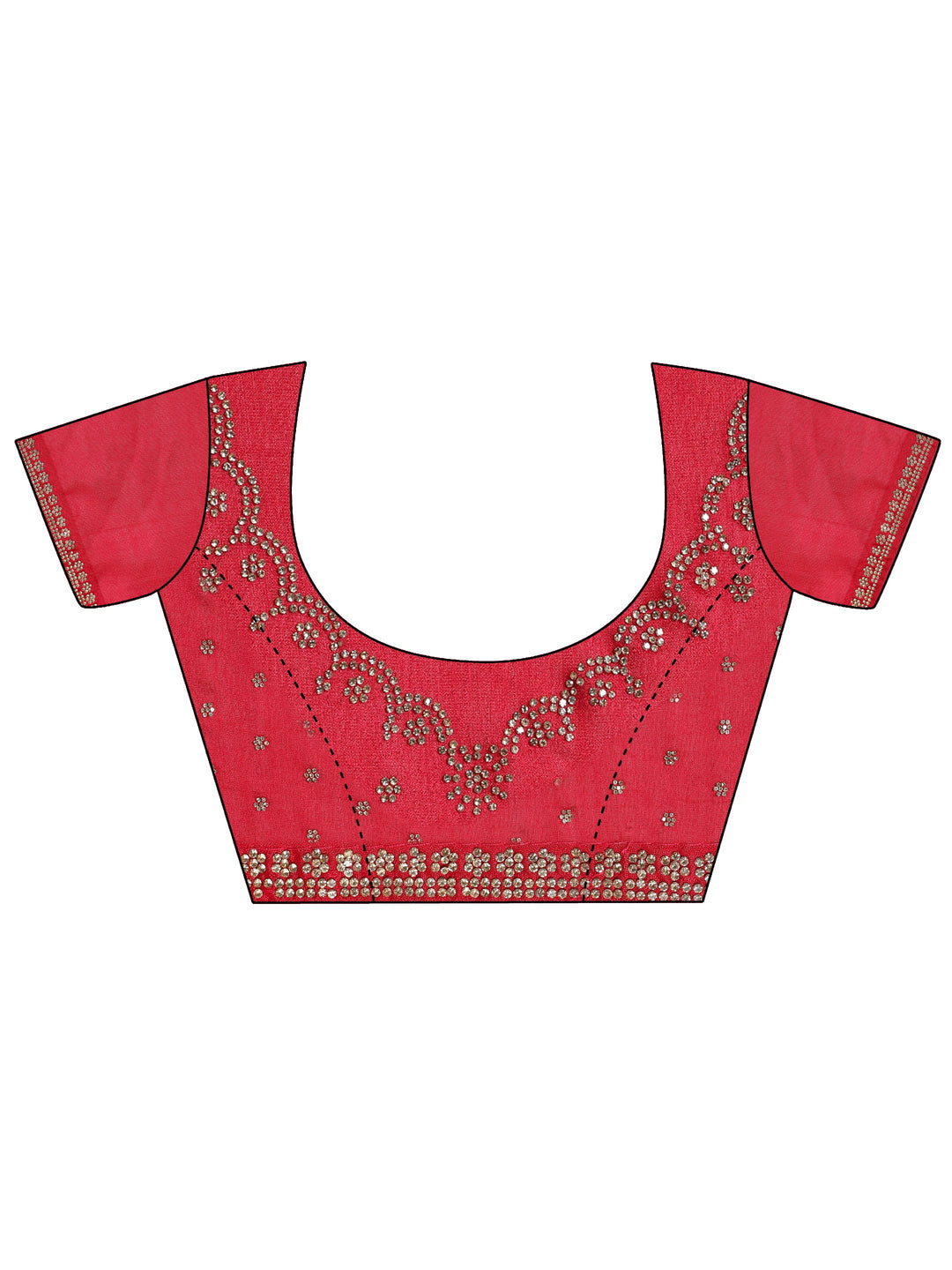 Green Solid Silk blend Saree With Unstitched Blouse Piece