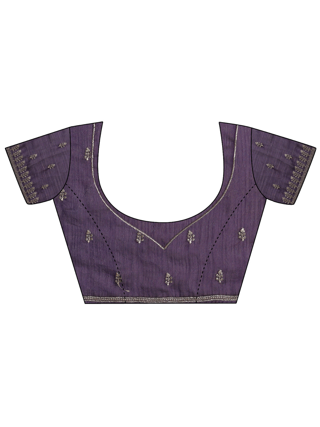 Green Embellished Silk blend Saree With Unstitched Blouse Piece