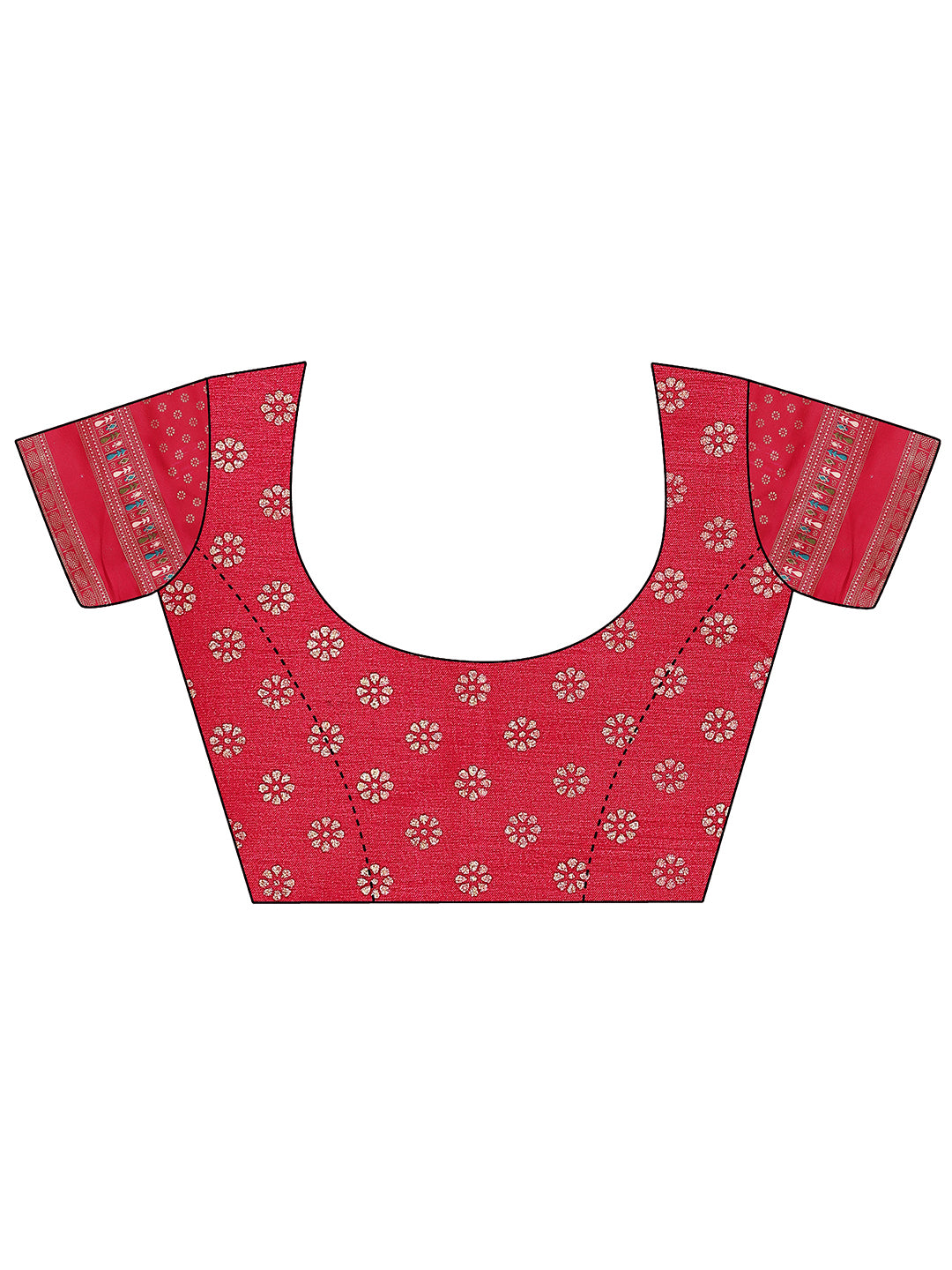 Beige Embellished Silk Blend Saree With Unstitched Blouse Piece