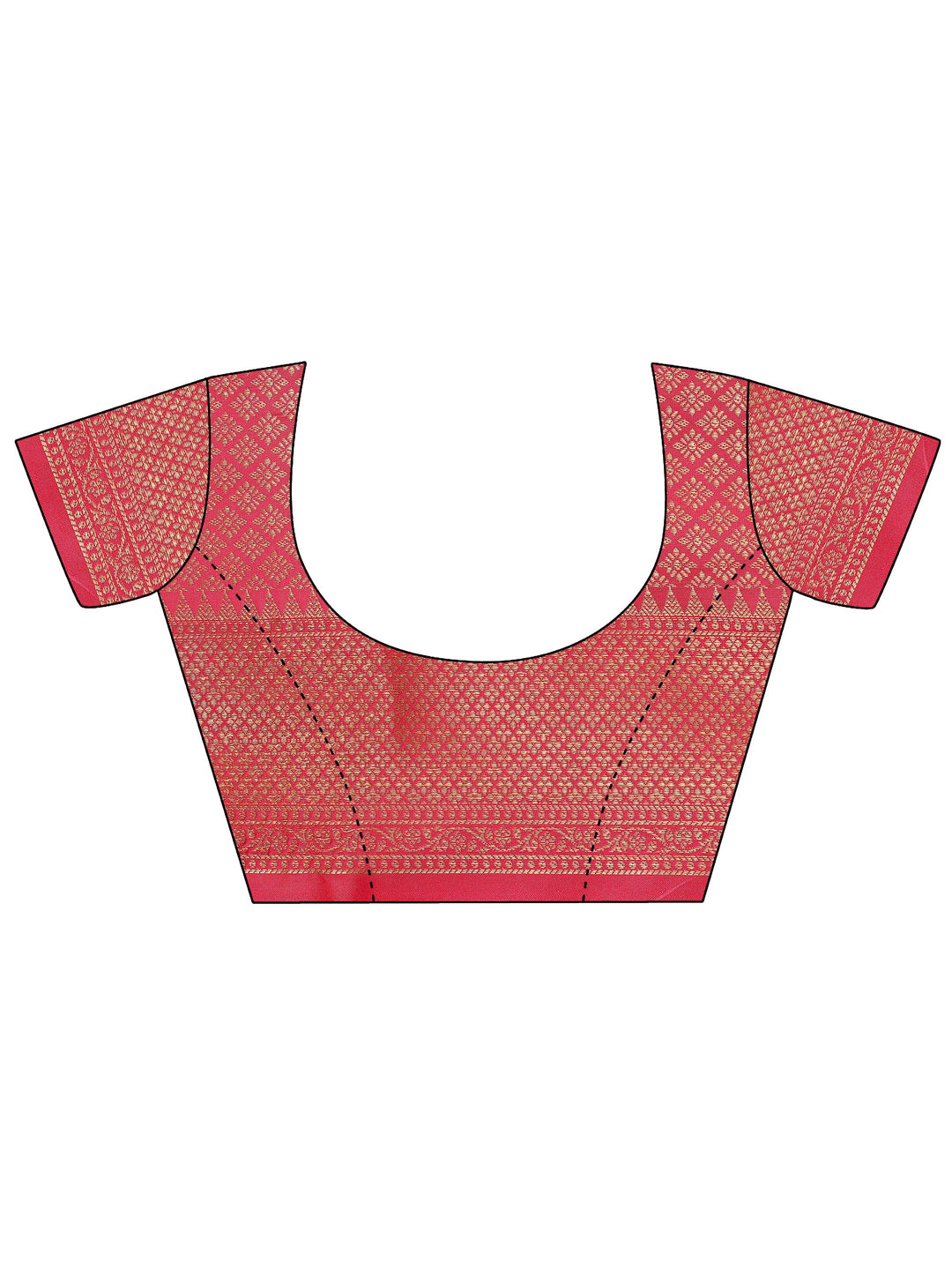 Beige Woven Design Banarasi Silk Saree With Unstitched Blouse Piece