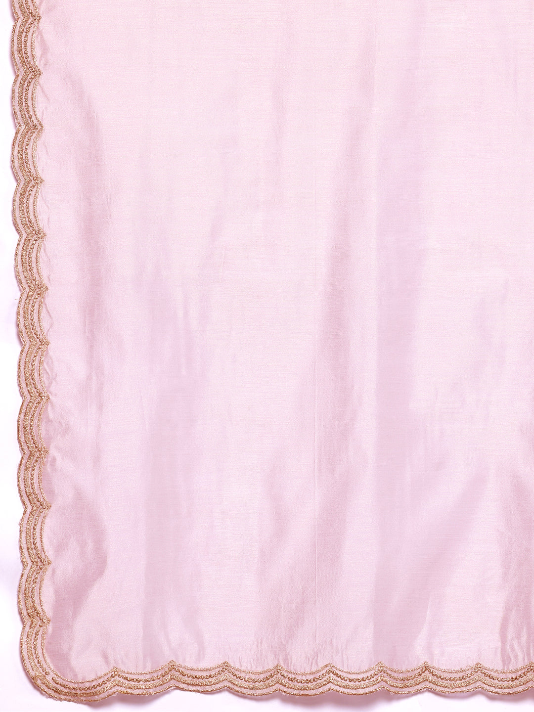 Pink Embroidered Chanderi Silk Straight Suit With Dupatta