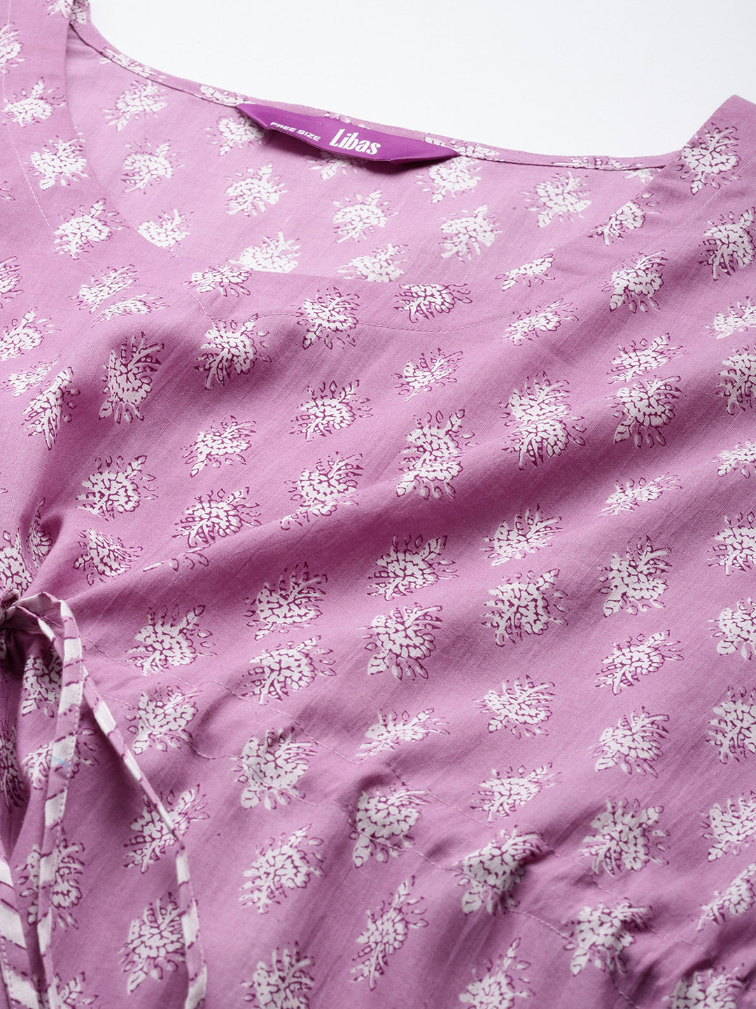 Lavender Printed Cotton Nightdress