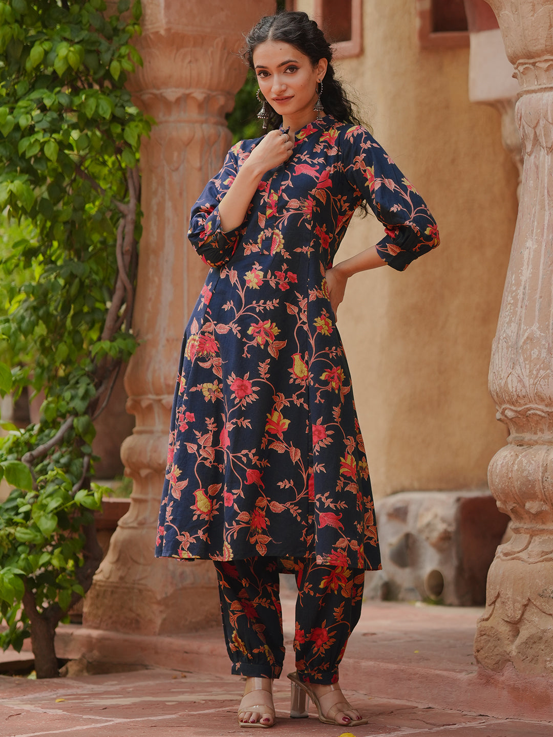 Blue Printed Cotton Co-Ords