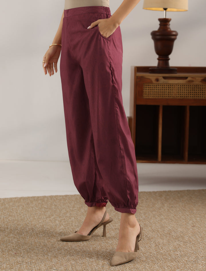 Black Printed Cotton Straight Suit With Dupatta