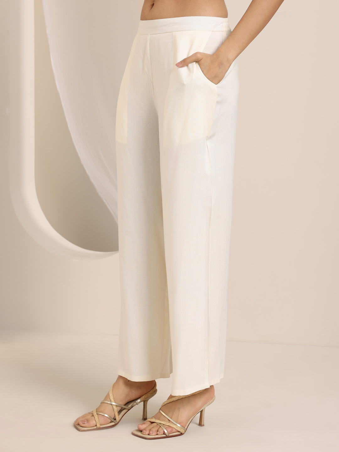 Orange Printed Cotton Blend Straight Suit Set With Dupatta