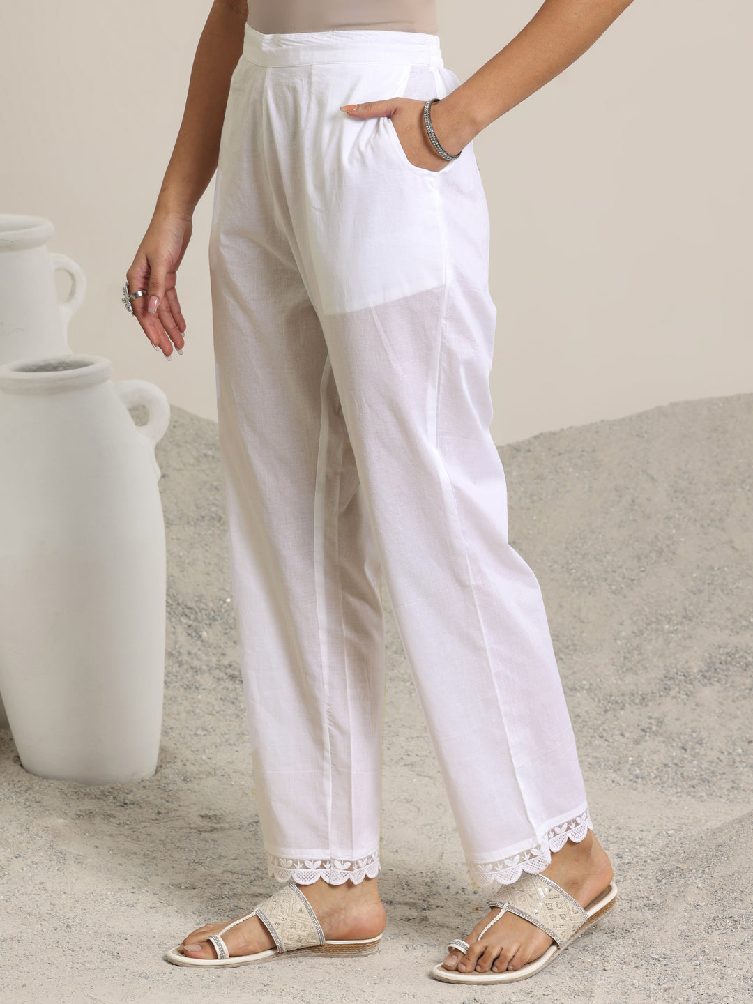 Peach Printed Cotton Straight Suit Set With Dupatta