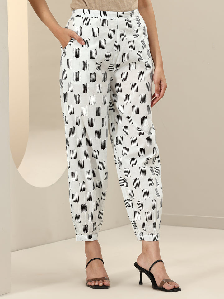 Black Printed Cotton Straight Suit Sets With Dupatta