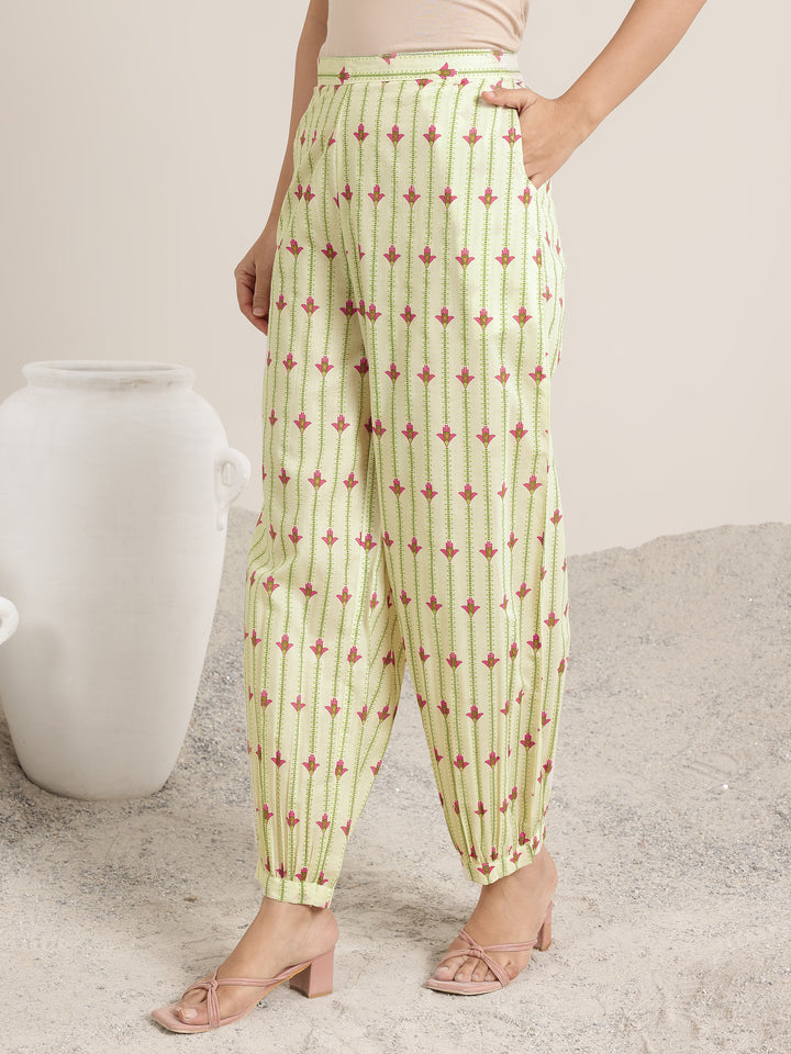 Off White Printed Cotton Straight Suit Set With Dupatta