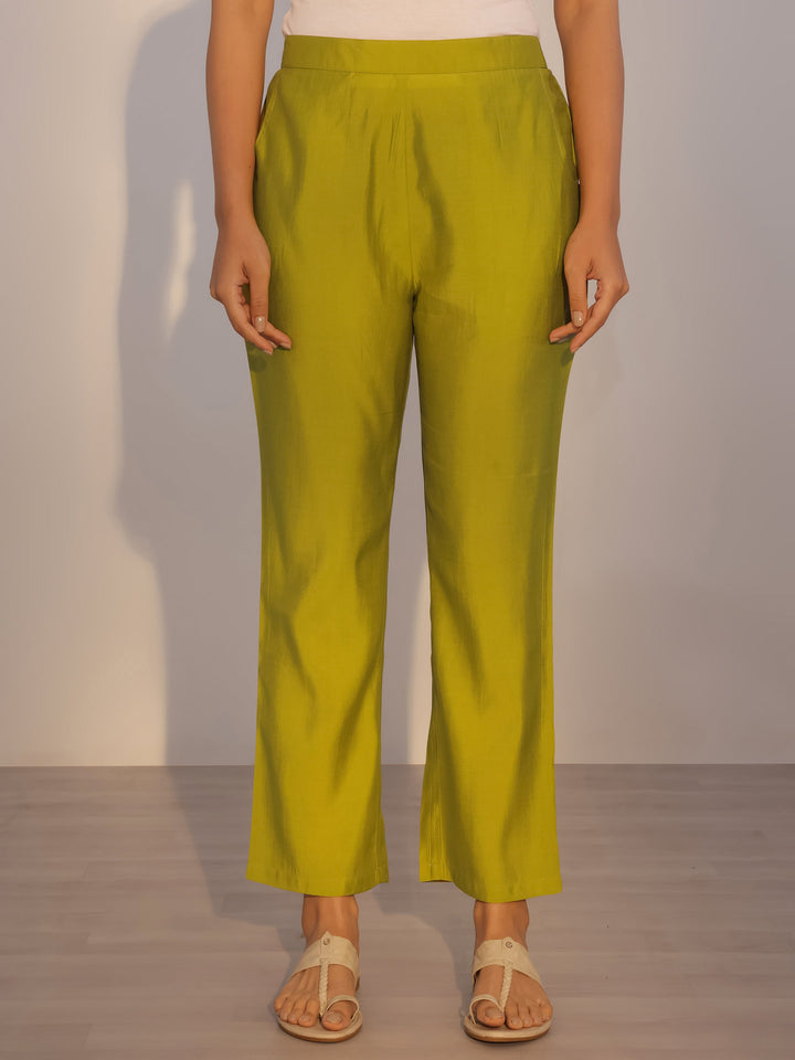 Green Printed Cotton Straight Suit With Dupatta