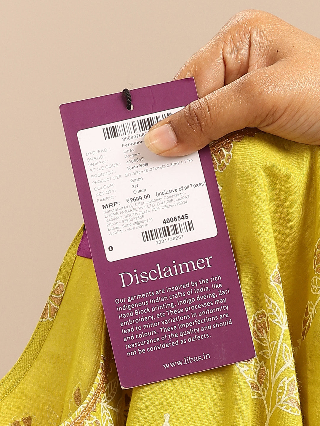 Green Printed Cotton Straight Suit Set With Dupatta