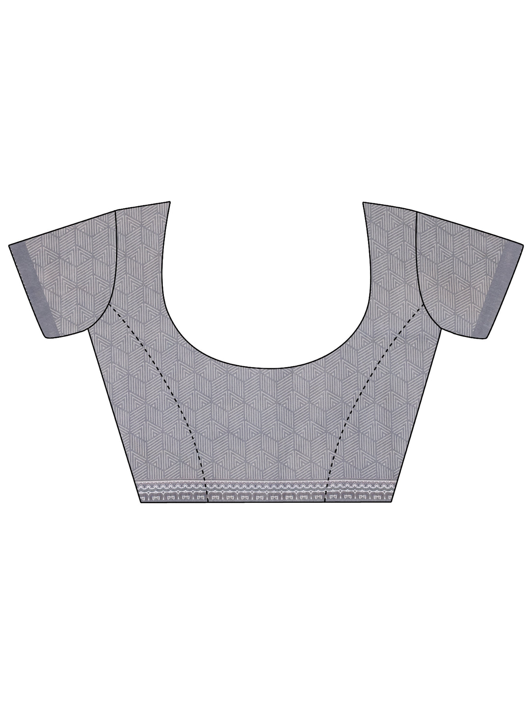 Mauve Printed Silk Blend Saree With Unstitched Blouse Piece