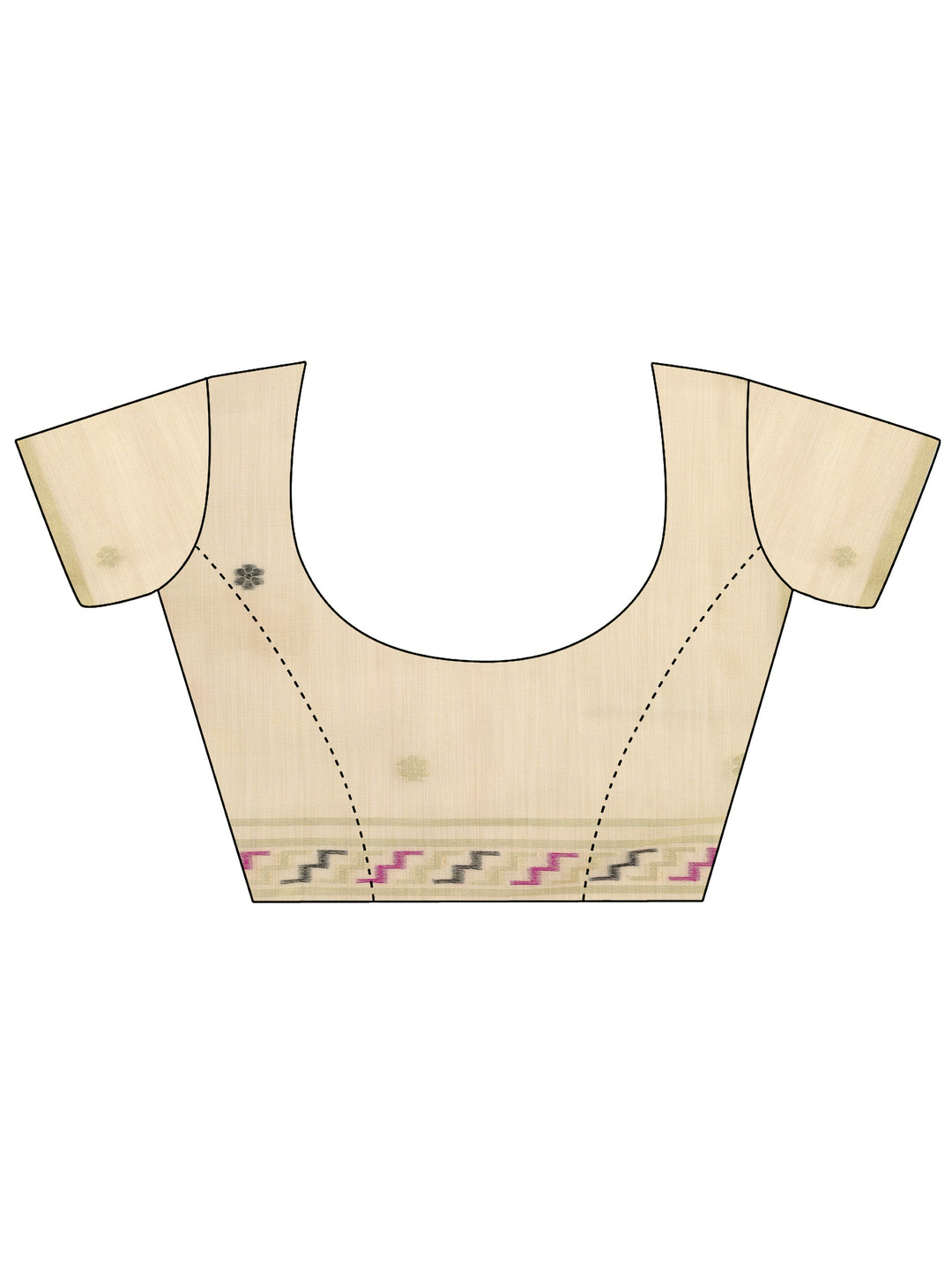 Beige Woven Design Silk Saree With Unstitched Blouse Piece