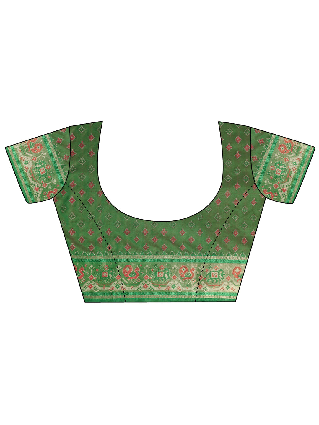 Pink Woven Silk Blend Saree With Unstitched Blouse Piece