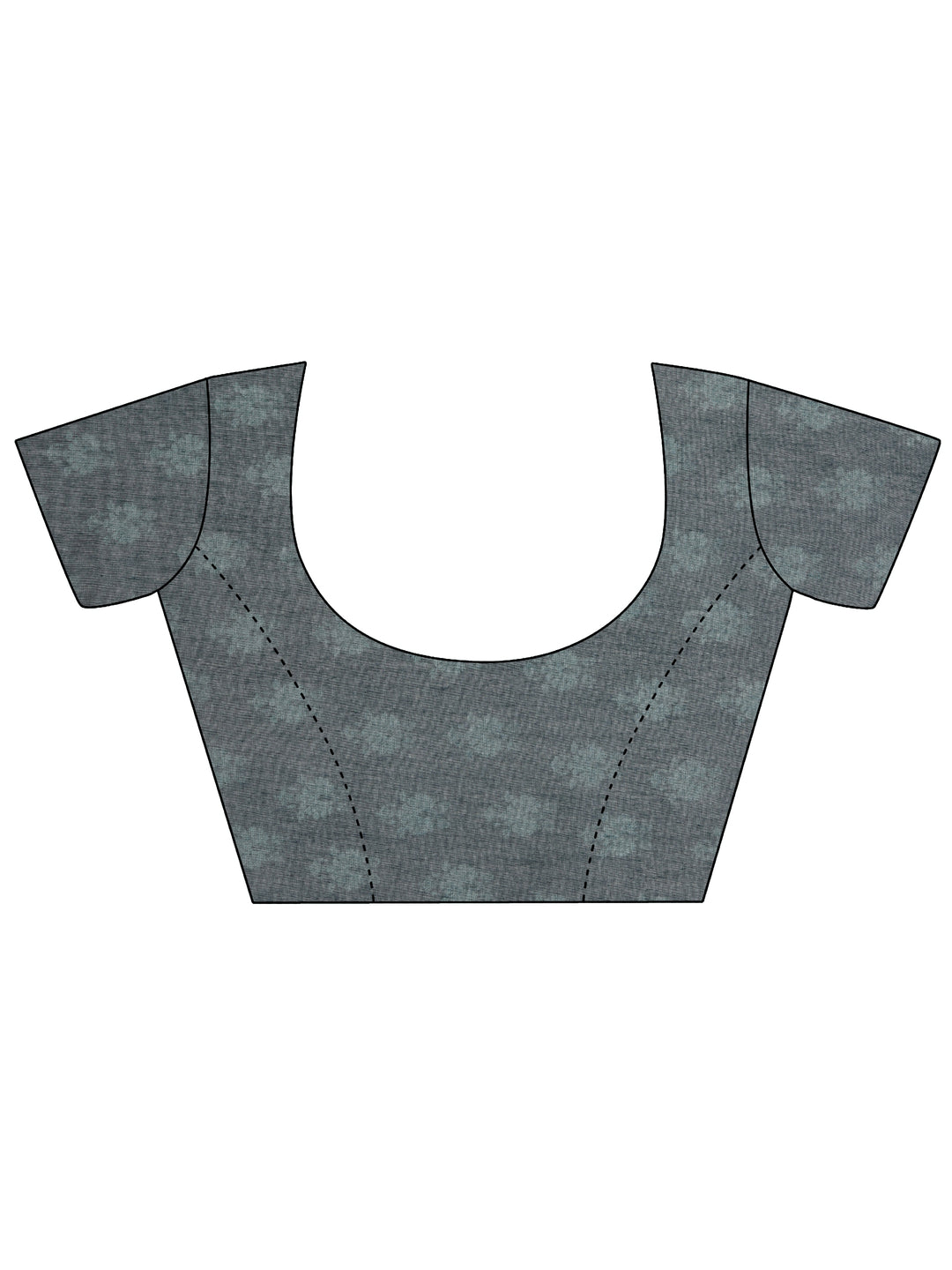 Green Printed Silk Blend Saree With Unstitched Blouse Piece