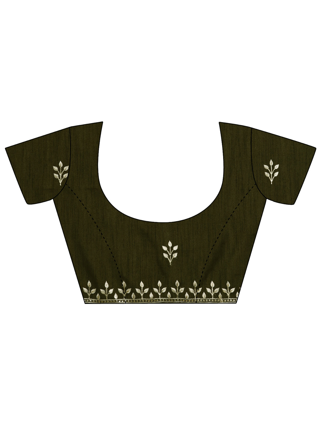 Yellow Embroidered Organza Saree With Unstitched Blouse Piece