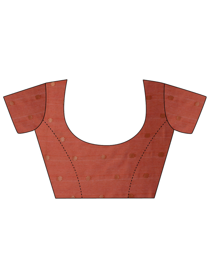 Grey Printed Silk Blend Saree With Unstitched Blouse Piece