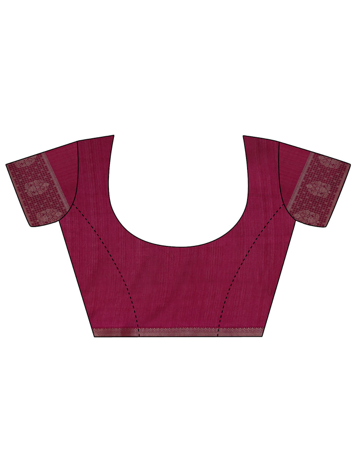 Pink Printed Georgette Saree With Unstitched Blouse Piece