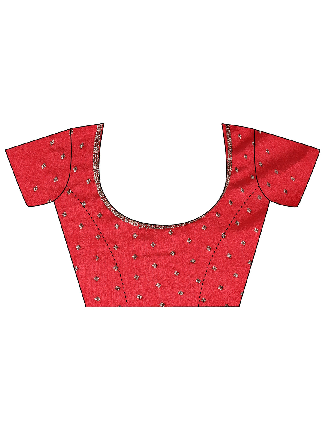 Green Solid Silk Blend Saree With Unstitched Blouse Piece