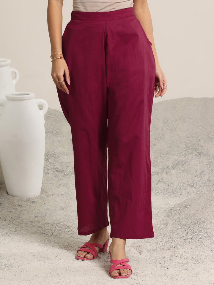 Maroon Woven Design Chanderi Silk Straight Suit With Dupatta