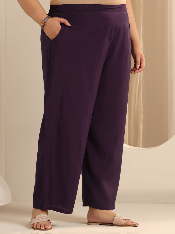 Burgundy Yoke Design Silk blend Straight Suit Set With Dupatta