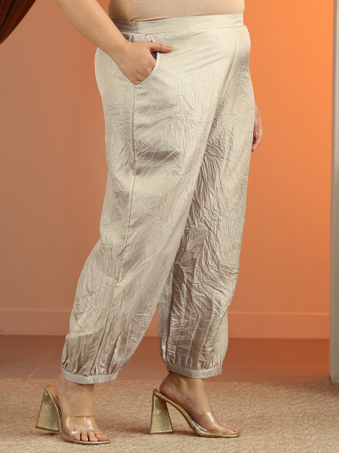 Plus Size Grey Floral Printed Silk blend Straight Suit Set With Dupatta