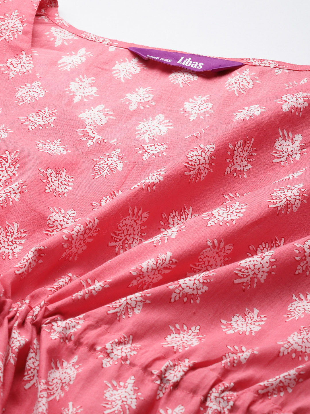Pink Printed Cotton Nightdress