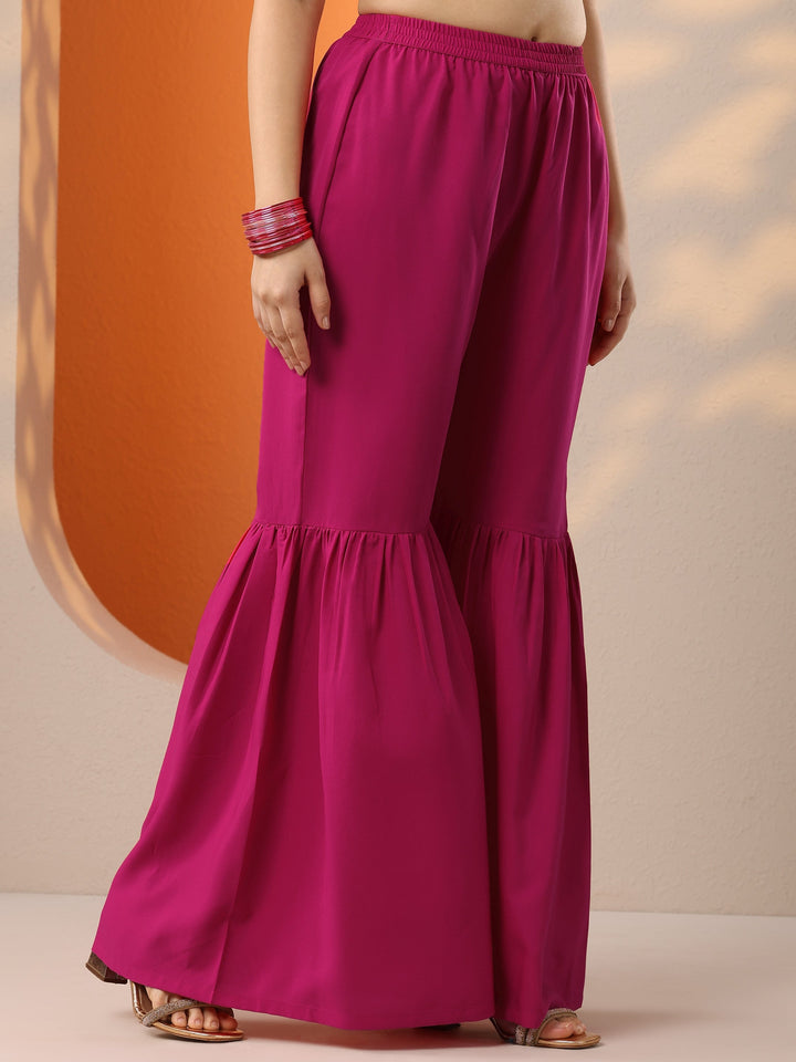 Pink Printed Chinon Straight Suit Set With Dupatta