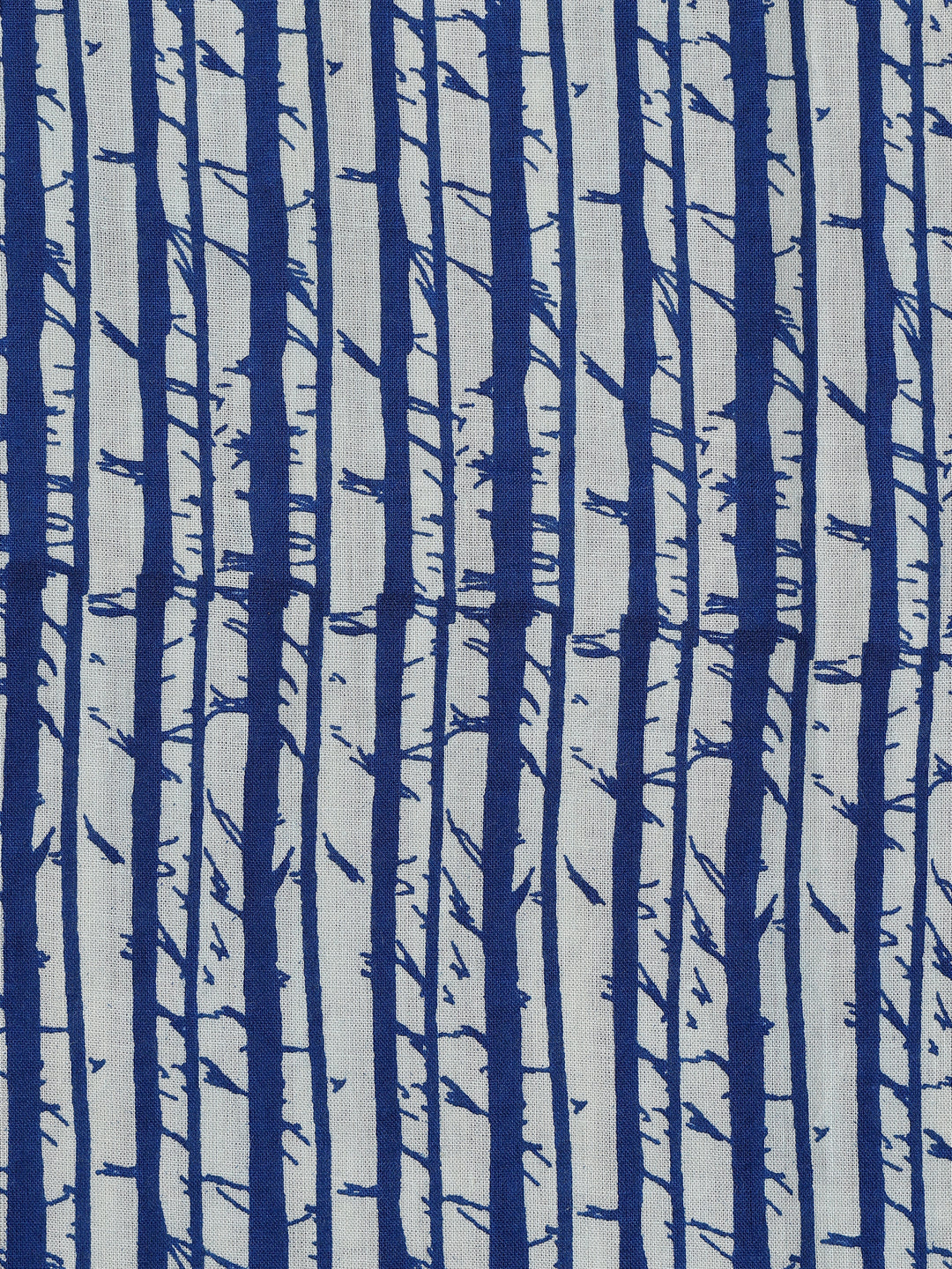 Blue Printed Cotton Dress Material With Dupatta