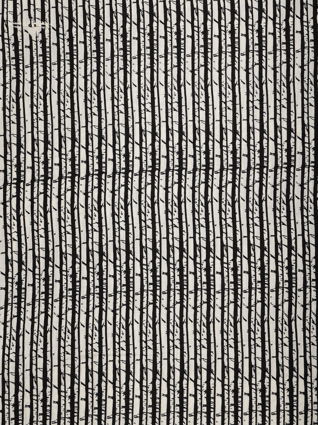 Black Printed Cotton Dress Material With Dupatta