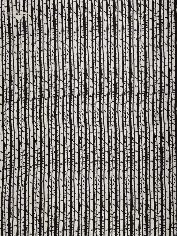 Black Printed Cotton Dress Material With Dupatta