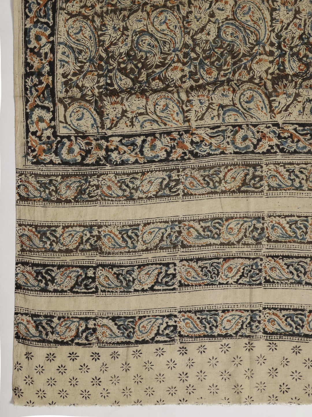 Red Printed Cotton Dress Material With Dupatta